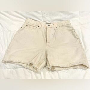 Everlane Ridge Way High Denim Shorts – White – Size 28